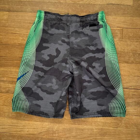 Nike Other - Nike youth green gray swim trunks size medium M 
 b30